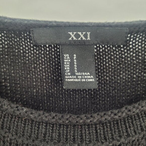XXI Black Graphic Distressed Los Angeles Sweater - Picture 8 of 10
